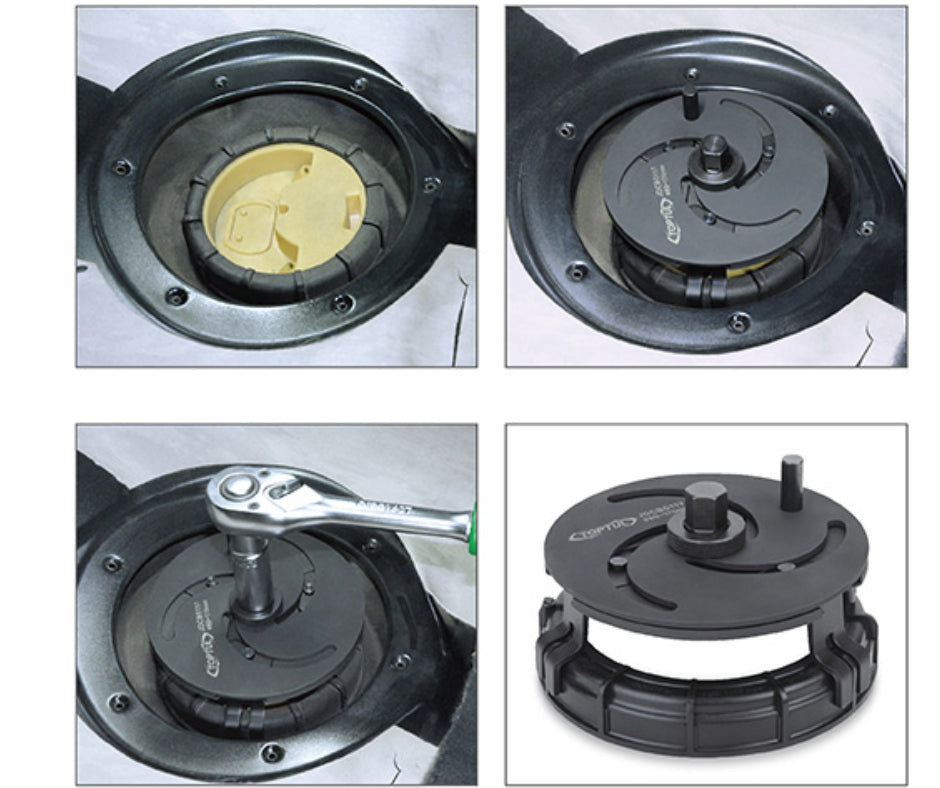 Extractor universal de 3 garras para anillos de retención de combustible "TOPTUL"