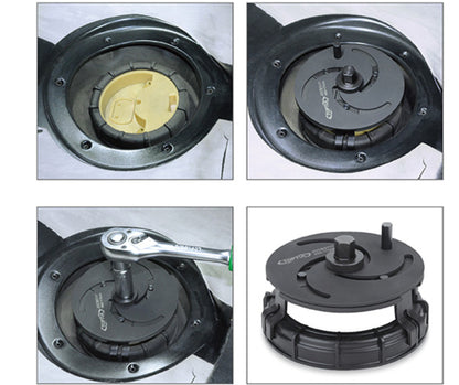 Extractor universal de 3 garras para anillos de retención de combustible "TOPTUL"