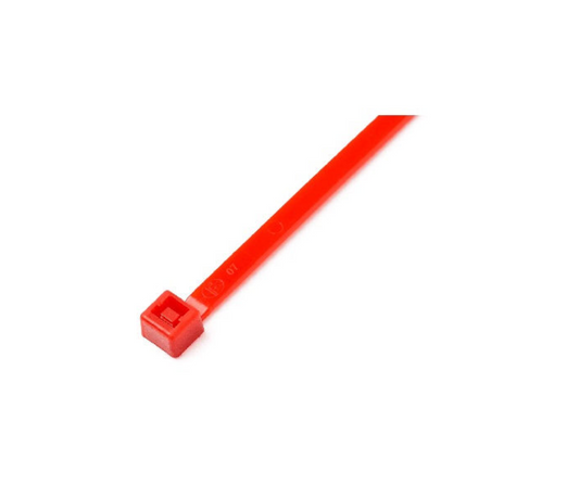 Precinto de Nylon Rojo NY 100X2,5mm (100 Pzas) Bolsa - FRONTEC