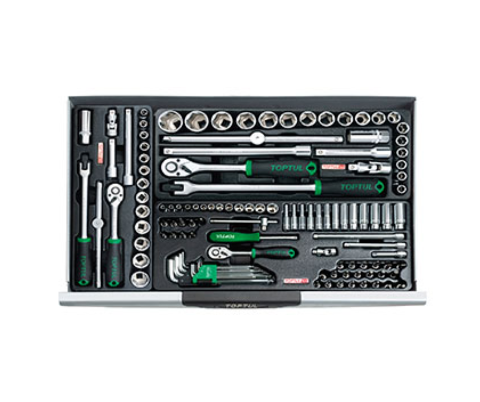 Armario Rodante de 7 Cajones TOPTUL GCAJ305B - Equipado con 305 Herramientas