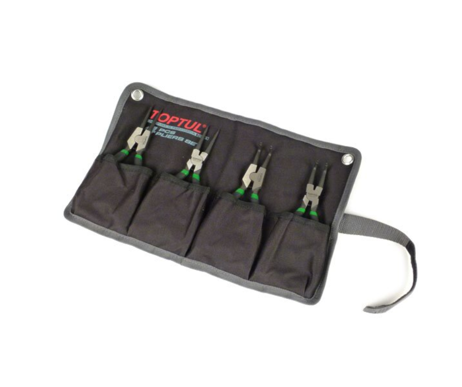 Juego de Alicates Saca Seguros TOPTUL - 7" (4 Piezas)