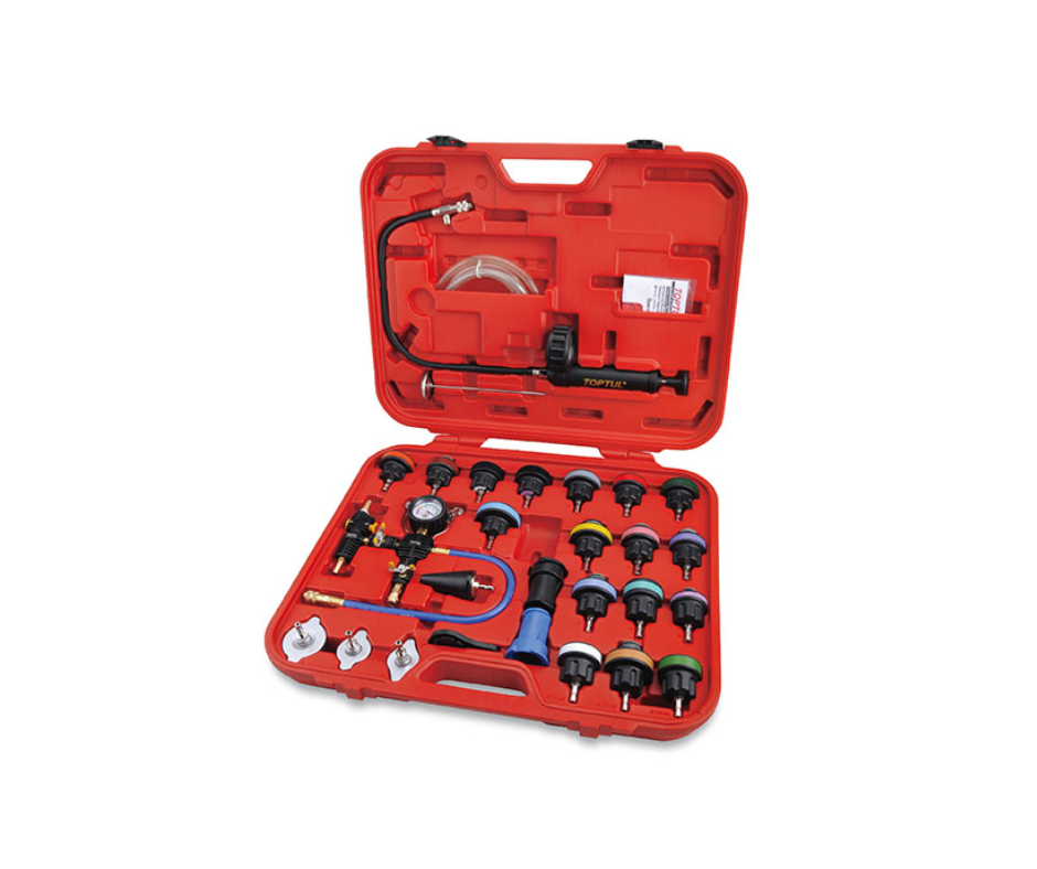 Kit Comprobador del Sistema de Refrigeración TOPTUL JGAI2801 - 28 Piezas