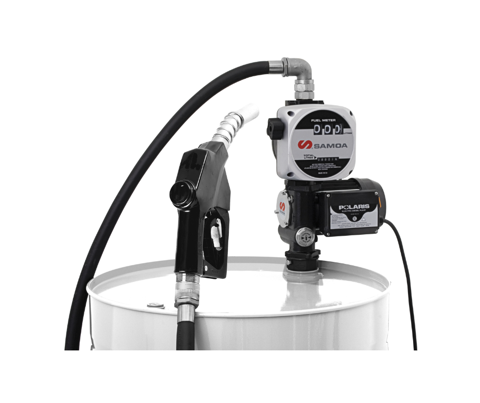 Kit suministro de 230 V. contador analogico bomba de 50 l/min y manguera 4 mts "SAMOA"