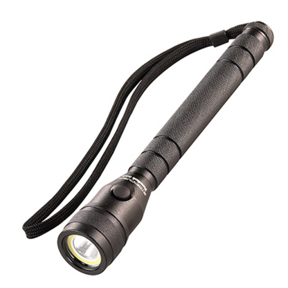 Linterna LED de aluminio mecanizado negro resistente al agua, De 95 Lumenes, 3 baterías alcalina