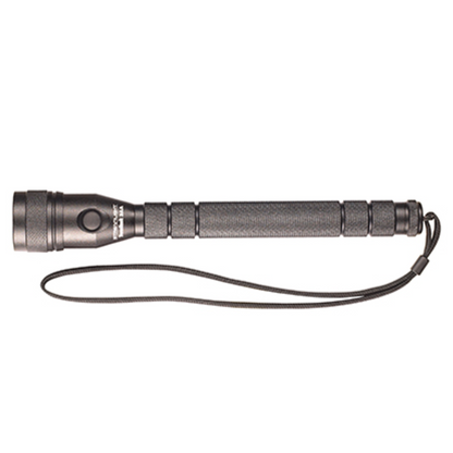 Linterna LED de aluminio mecanizado negro resistente al agua, De 95 Lumenes, 3 baterías alcalina