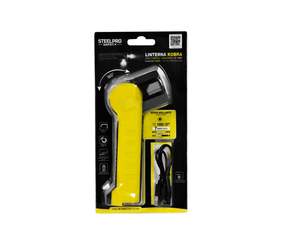 Linterna Recargable Kobra STEELPRO