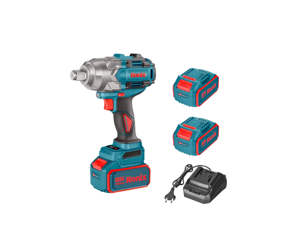 Llave de Impacto Inalámbrica 20V 3/4 y 3/2 Brushless RONIX 8675 (1000 N·m)