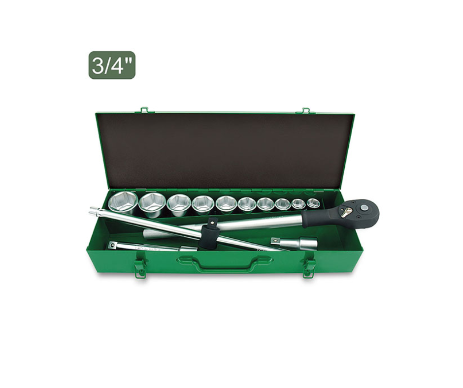Juego de Dados y Tubos 3/4" TOPTUL (Maquinaria Pesada)