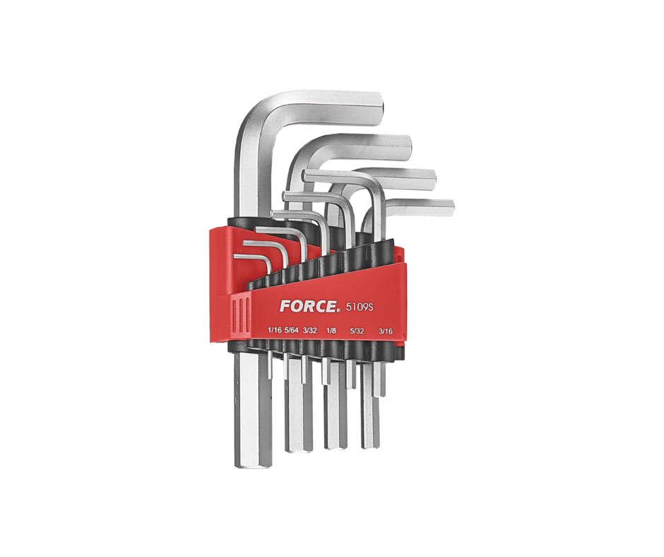 Juego de Llaves Allen FORCE 1/16" a 1/2" (10 Pzas)