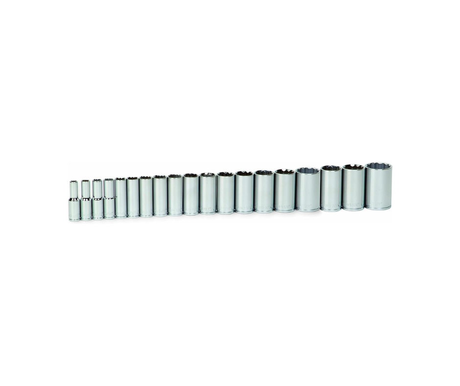 Juego de Dados de 1/2" WILLIAMS (19 Pzas / 12 Cantos)