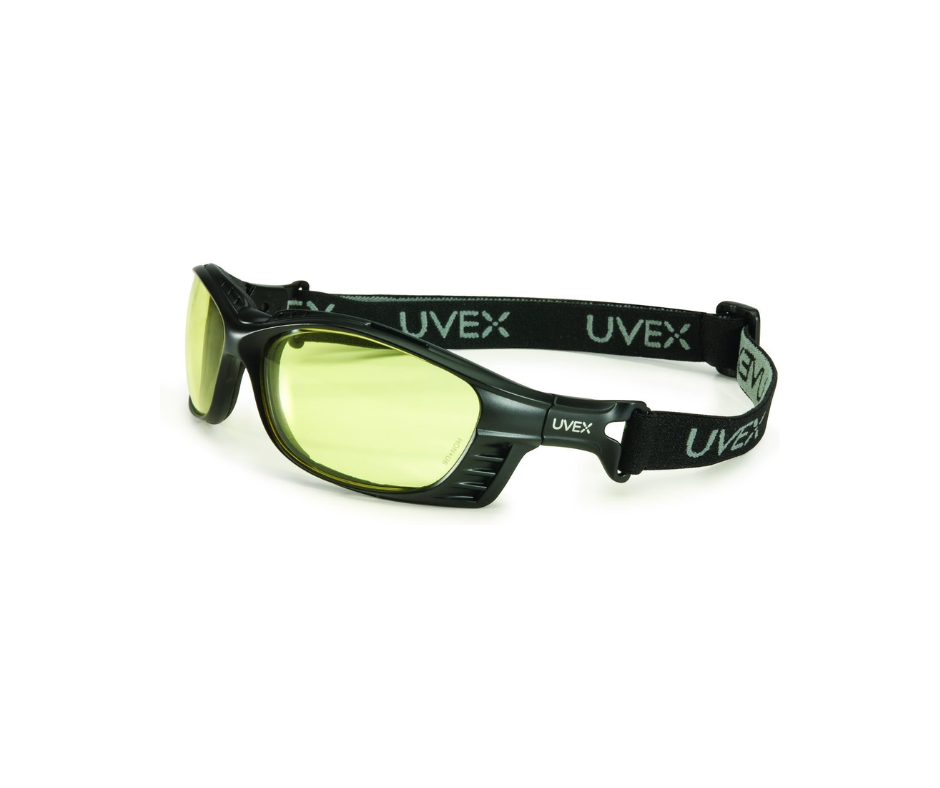 Lente de Seguridad UVE LIVEWERE (Ámbar/Negro)