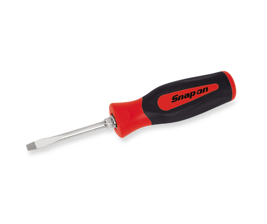 Destornillador Estándar de Punta Plana Instinct® de Agarre Duro (rojo), Hoja de 2-13/16''