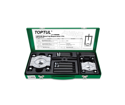 Juego Extractor y Separador de Cojinetes TOPTUL (12 Pzas)