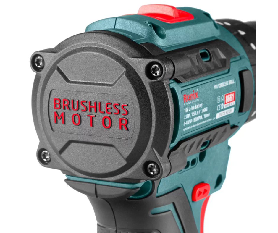 Taladro Inalámbrico Percutor 16V Brushless RONIX 8661