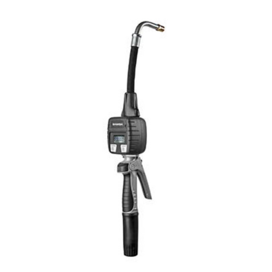 Pistola contadora electrónica para aceite y fluidos - Extension flexible 90ª - boquilla automáti