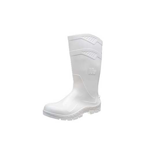 Bota de PVC Blanca con Puntera de Acero